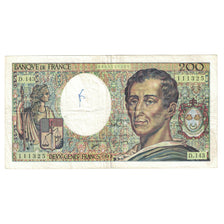 Francia, 200 Francs, Montesquieu, 1992, D.143, BC, Fayette:70.12c, KM:155e