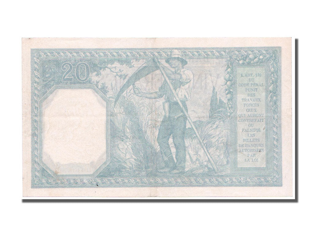 France, 20 Francs, 20 F 1916-1919 ''Bayard'', 1916, KM #74, 1916-07-19,...