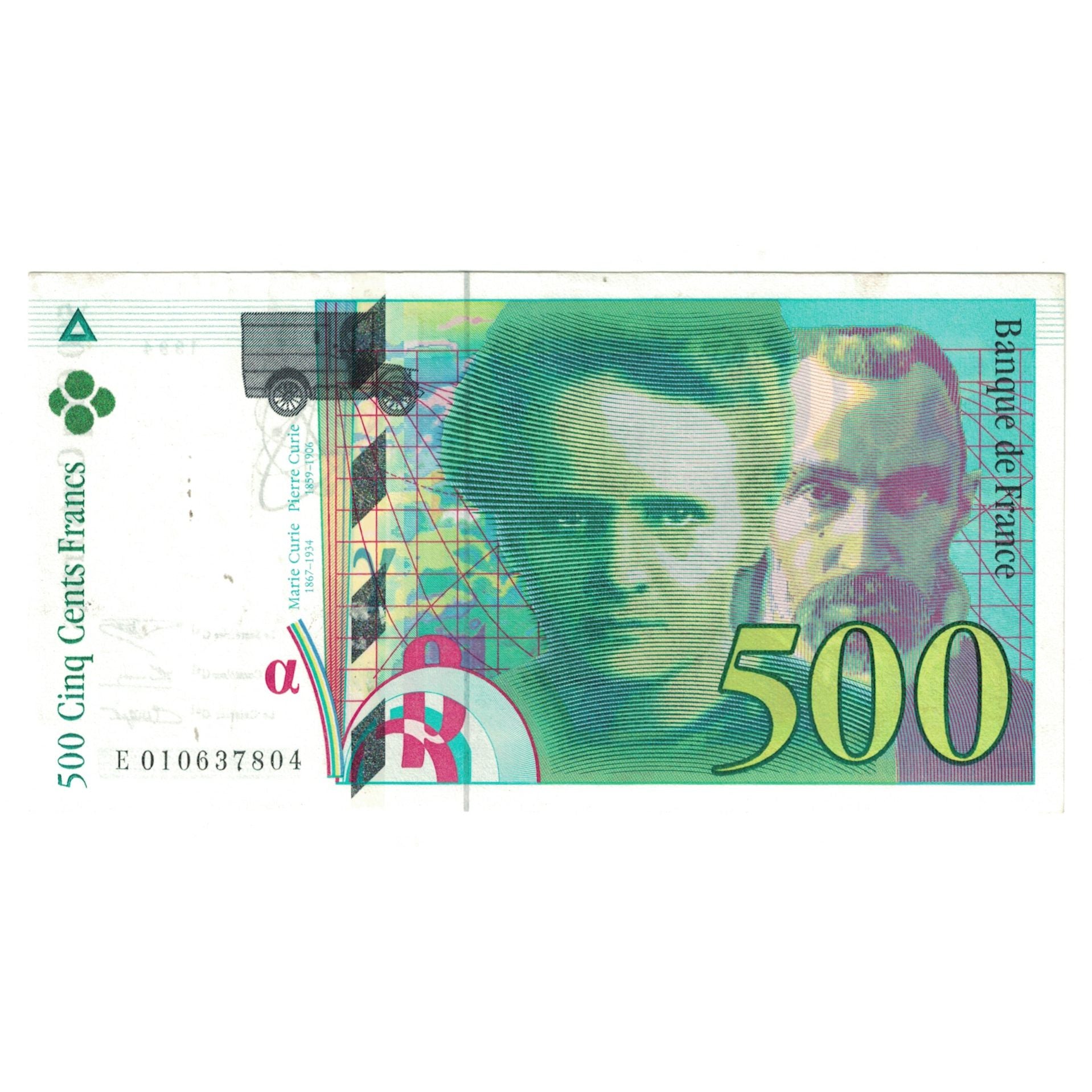 Frankreich, 500 Francs, Pierre et Marie Curie, 1994, E.010637804, SS
