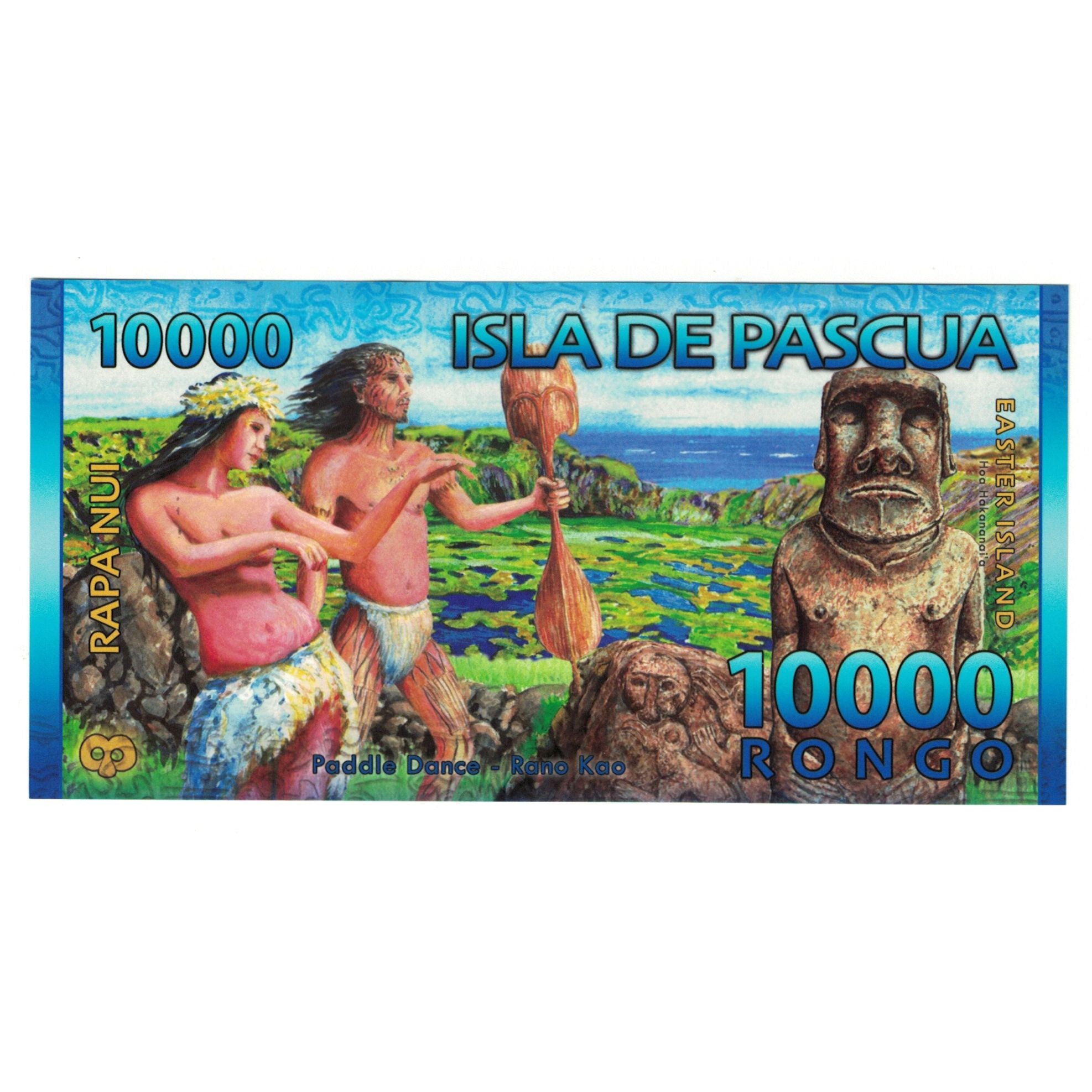 Banconote, Cile, Tourist Banknote, 10000 RONGO ISLA DE PASCUA, FDS