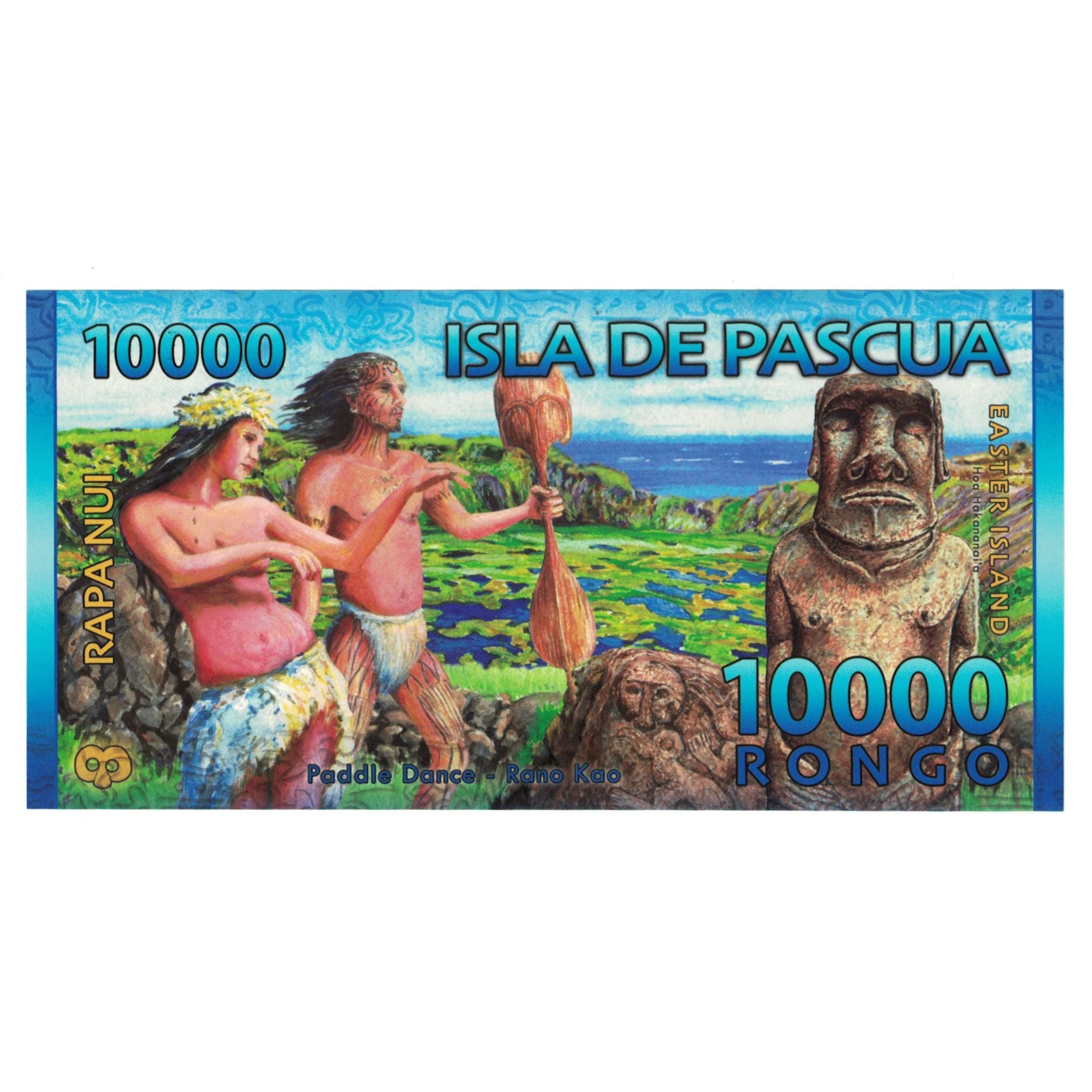 Billet, Chili, Billet Touristique, 10000 RONGO ISLA DE PASCUA, NEUF