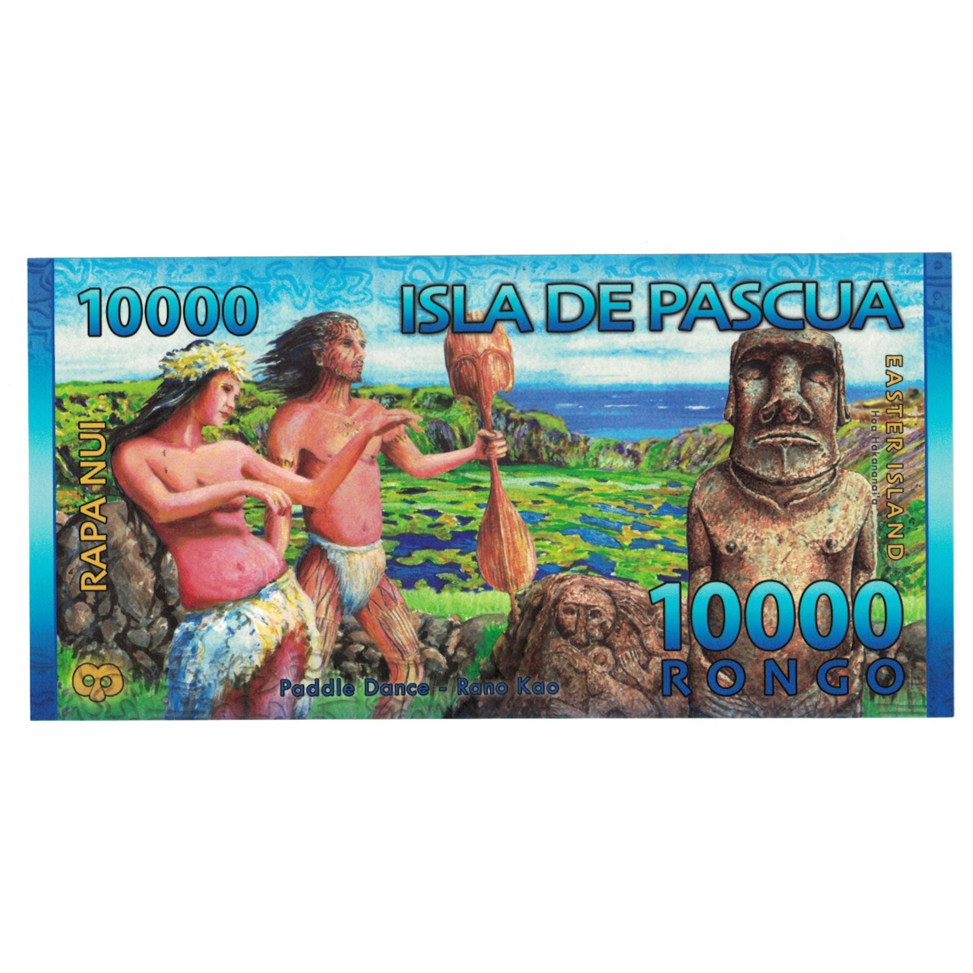 Banknote, Chile, Tourist Banknote, 10000 RONGO ISLA DE PASCUA, UNC(65-70)