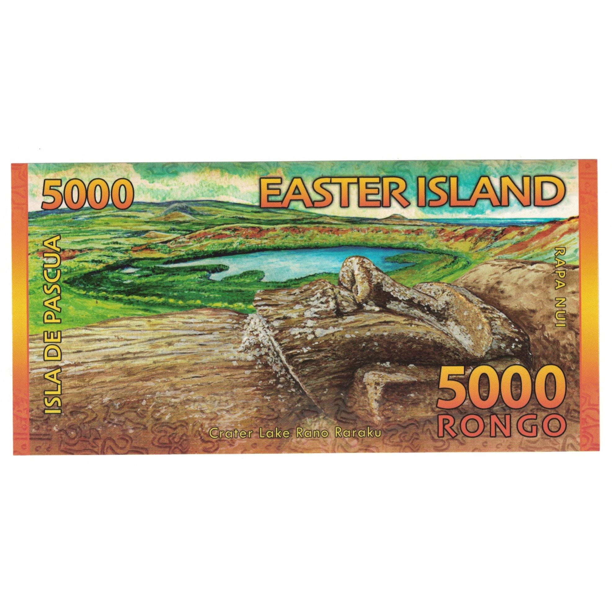 Banknote, Chile, Tourist Banknote, 5000 RONGO ISLA DE PASCUA, UNC(65-70)