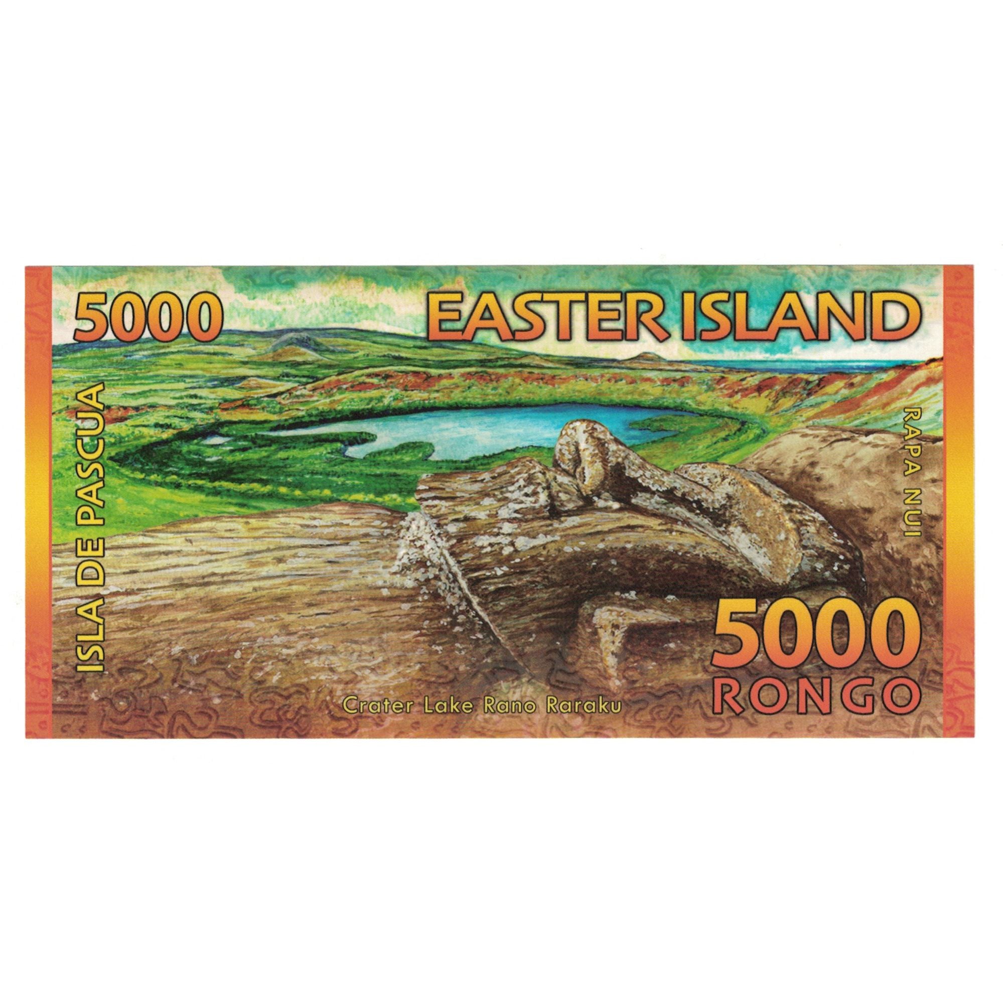 Billet, Chili, Billet Touristique, 5000 RONGO ISLA DE PASCUA, NEUF
