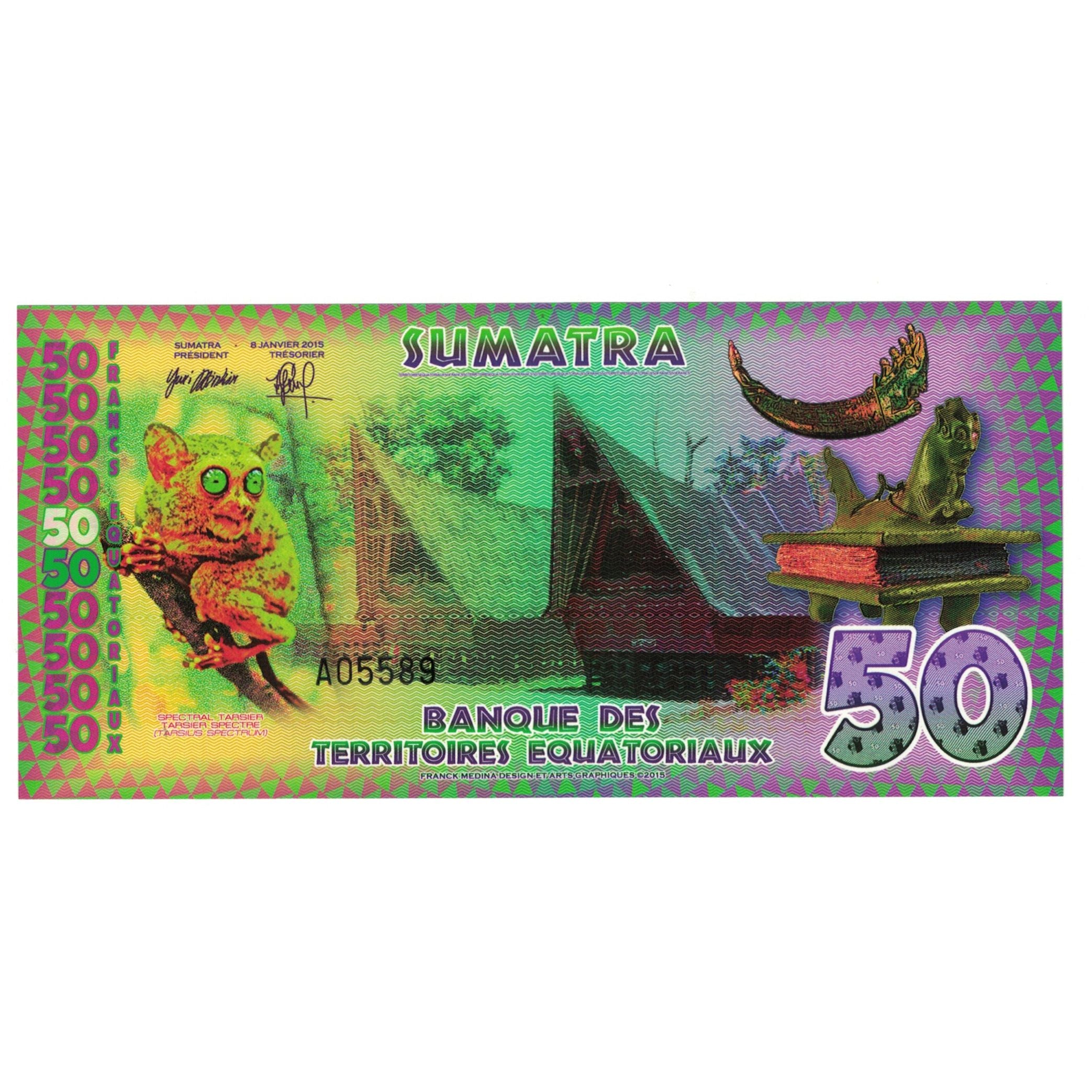Banknote, Indonesia, 50 Francs, 2015, 2015-01-08, SUMATRA FRANCS EQUATORIAUX