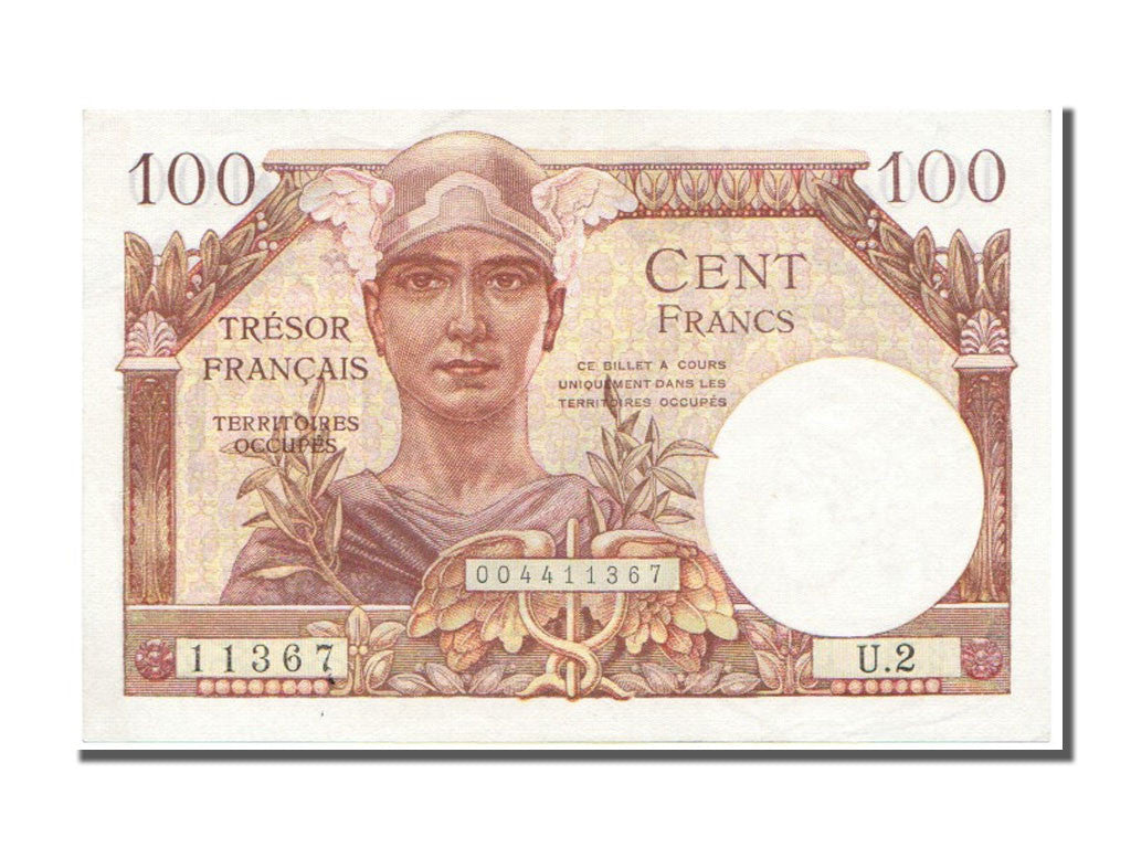 Billete, Francia, 100 Francs, 1947 French Treasury, 1947, SC, Fayette:VF 31.1