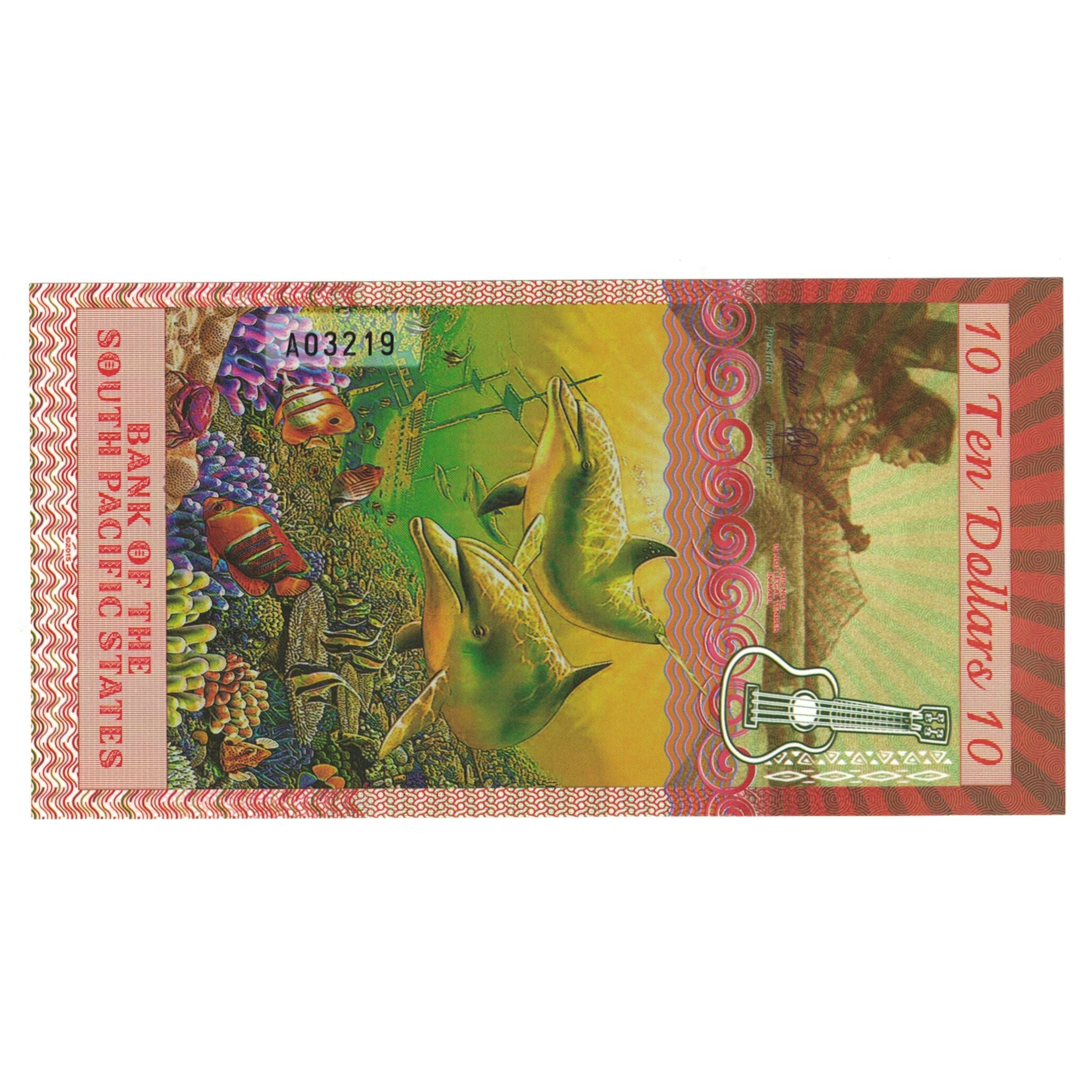 Banknote, United States, 10 Dollars, 2015, 2015-03-22, MAUI PACIFIC STATES