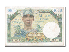 Banknot, Francja, 1000 Francs, 1947 French Treasury, 1947, EF(40-45)