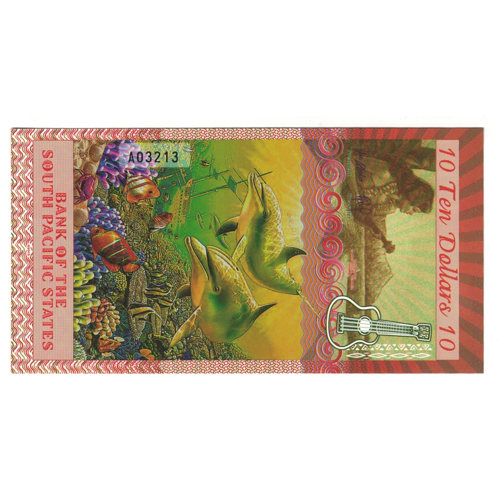 Banknote, United States, 10 Dollars, 2015, 2015-03-22, MAUI PACIFIC STATES