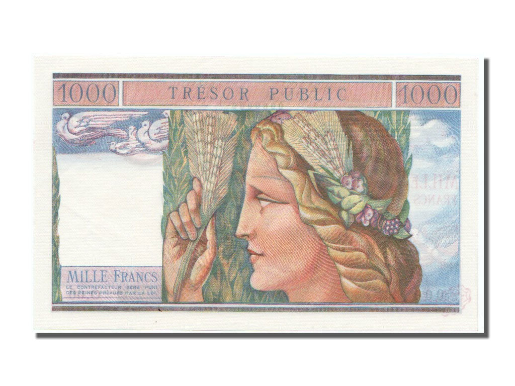 1000 Francs Trésor Public, Spécimen