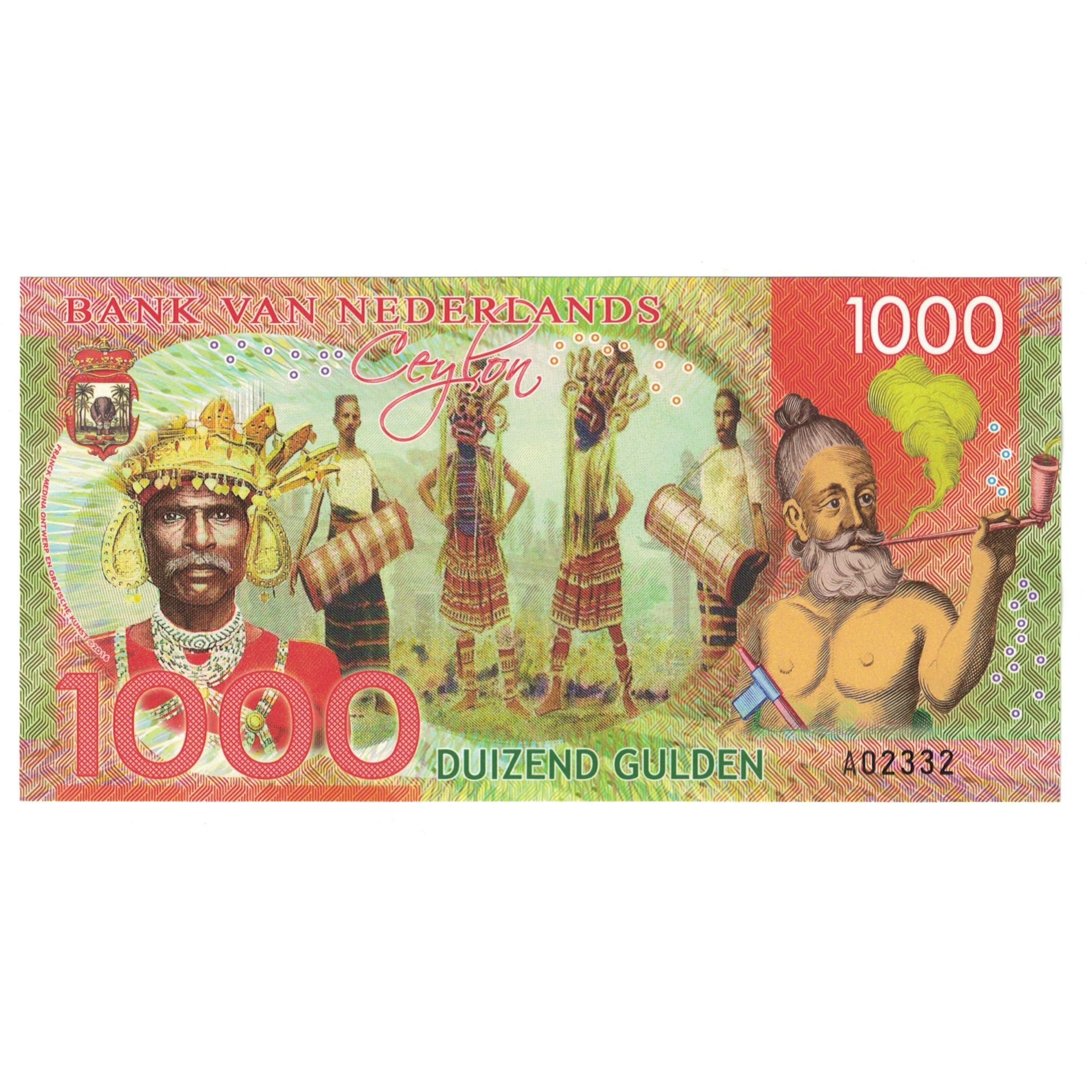 Banknote, Netherlands, 1000 Gulden, 2016, 2016-03-11, CEYLON, UNC(65-70)