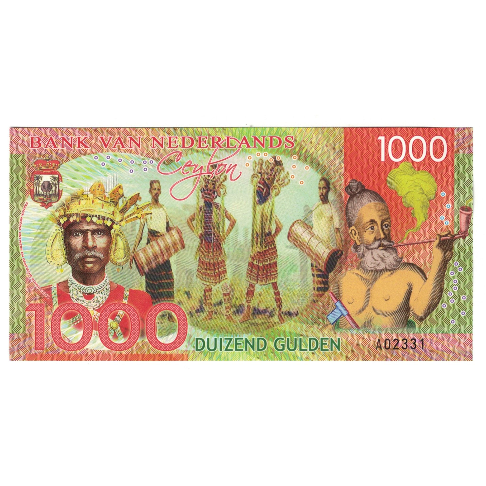 Billet, Pays-Bas, 1000 Gulden, 2016, 2016-03-11, CEYLON, NEUF