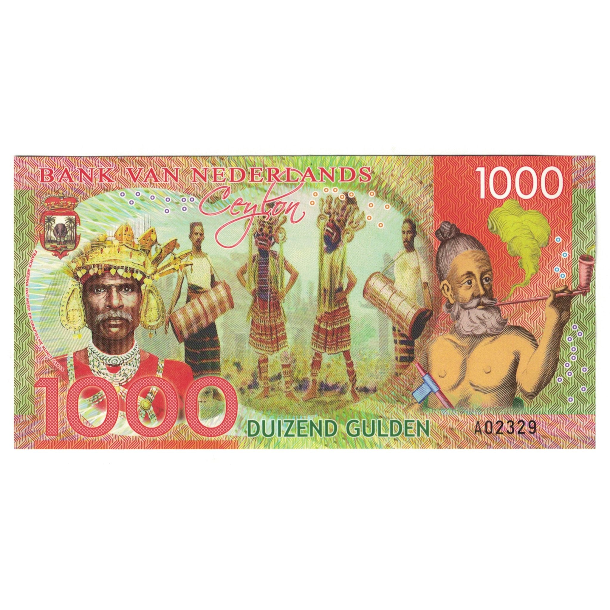 Billet, Pays-Bas, 1000 Gulden, 2016, 2016-03-11, CEYLON, NEUF