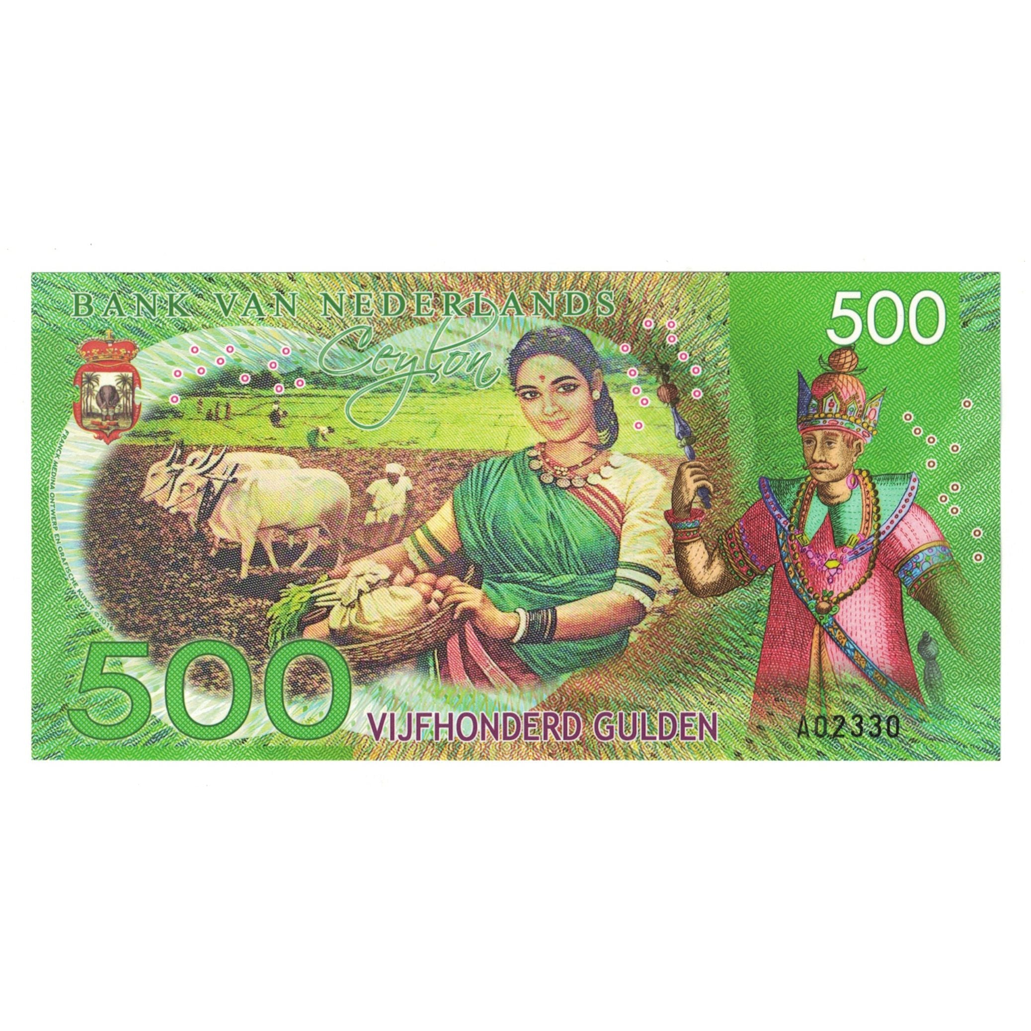 Billet, Pays-Bas, 500 Gulden, 2016, 2016-04-06, CEYLON, NEUF