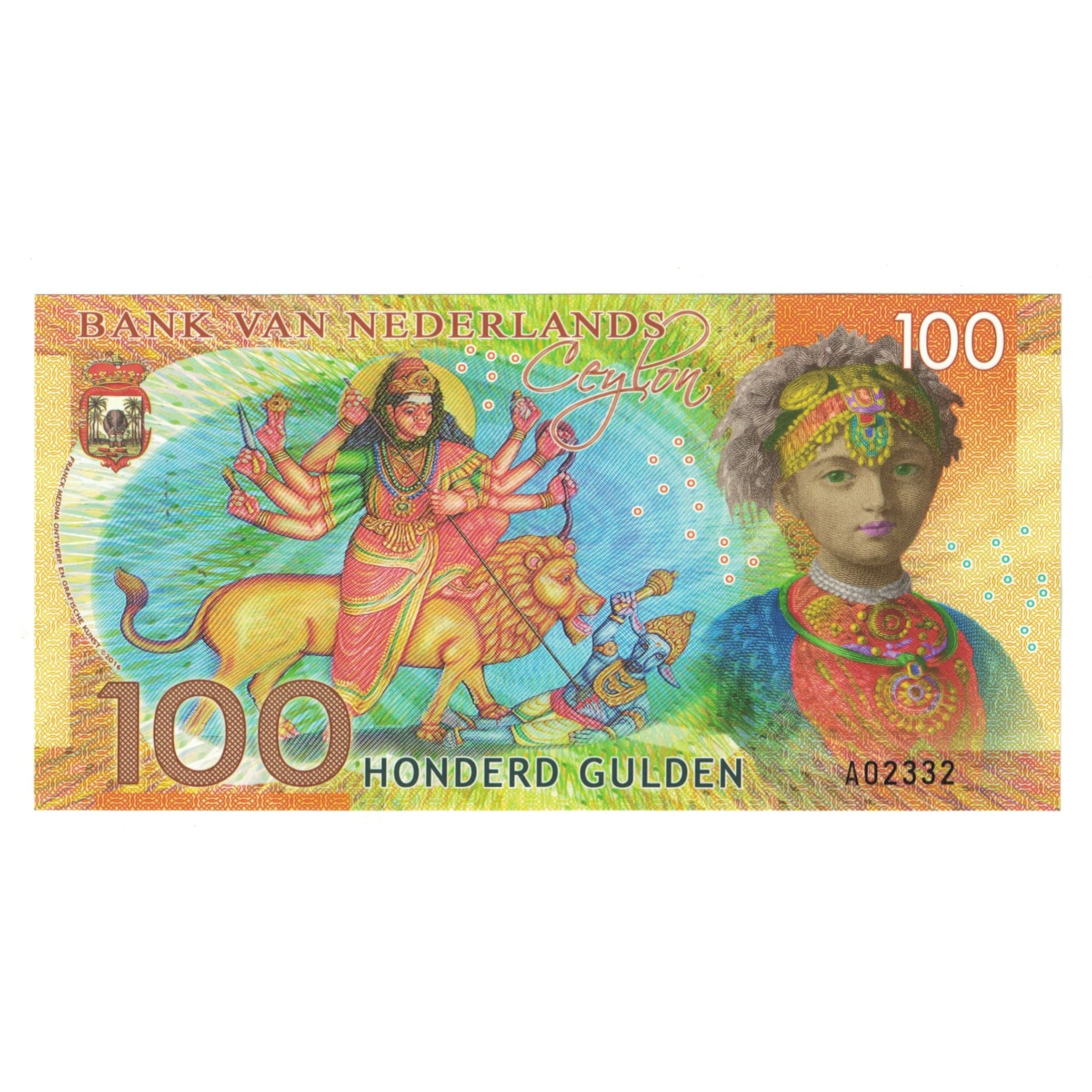 Billet, Pays-Bas, 100 Gulden, 2016, 2016-02-15, CEYLON, NEUF