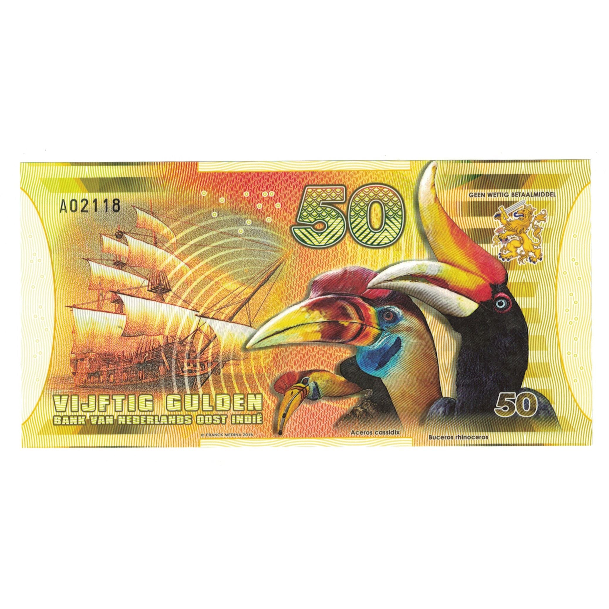 Banknote, Netherlands, 50 Gulden, 2016, 2016-10-24, OOST INDIES, UNC(65-70)