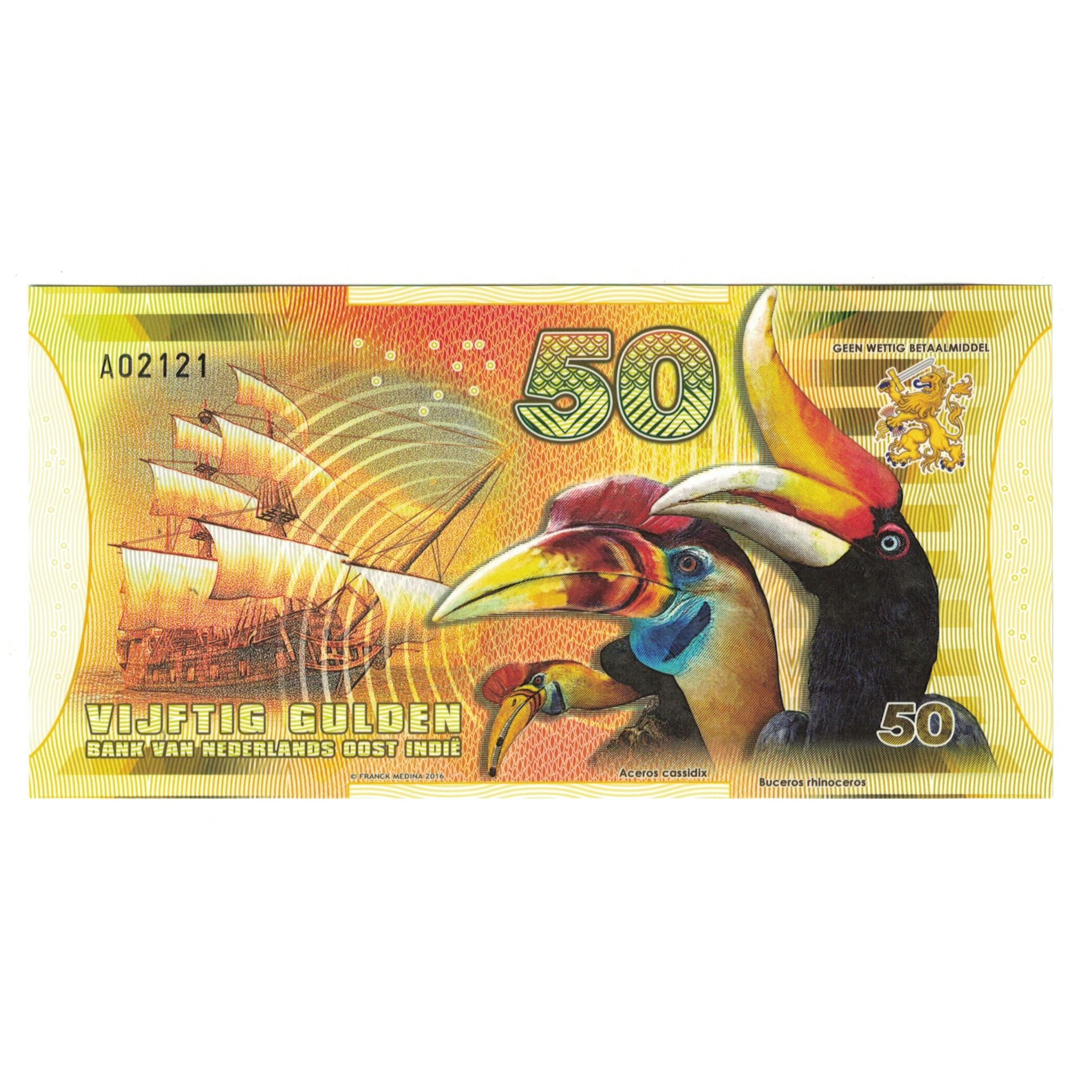 Banknote, Netherlands, 50 Gulden, 2016, 2016-10-24, OOST INDIES, UNC(65-70)