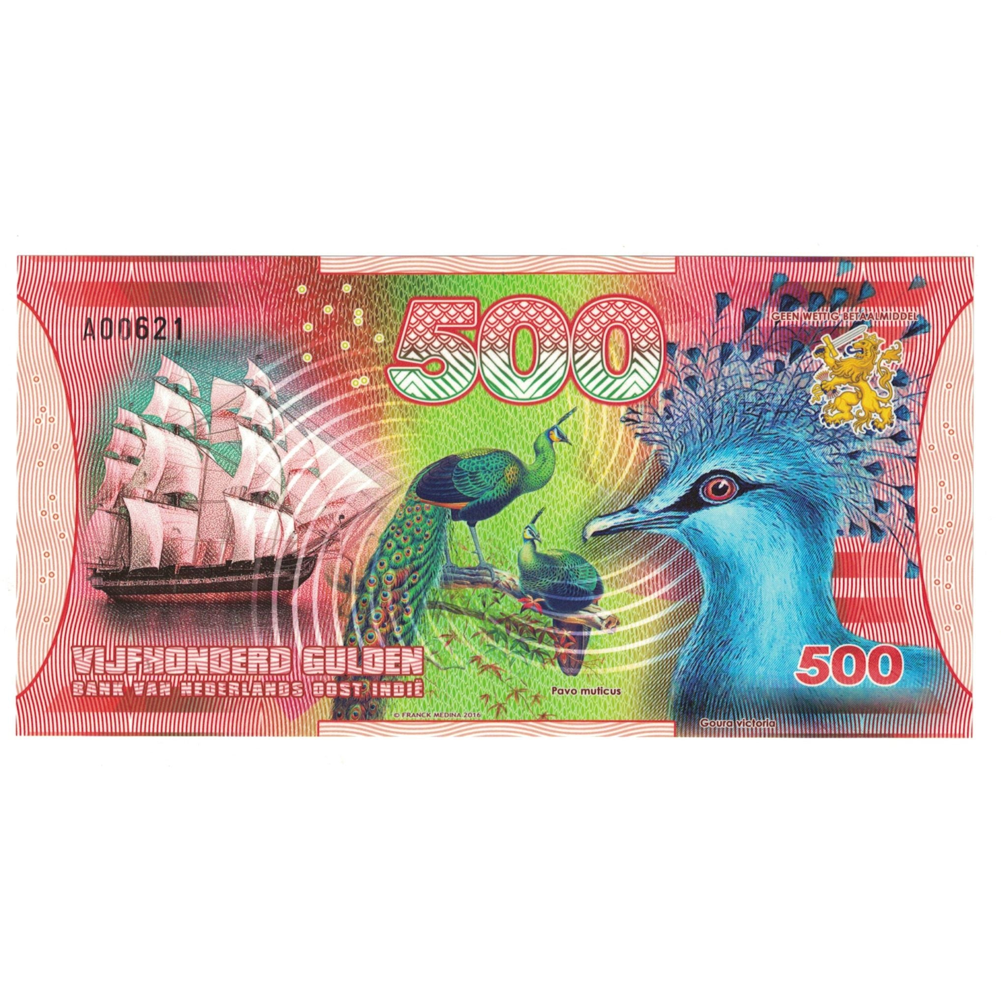 Banknote, Netherlands, 500 Gulden, 2016, 2016-11-20, OOST INDIES, UNC(65-70)