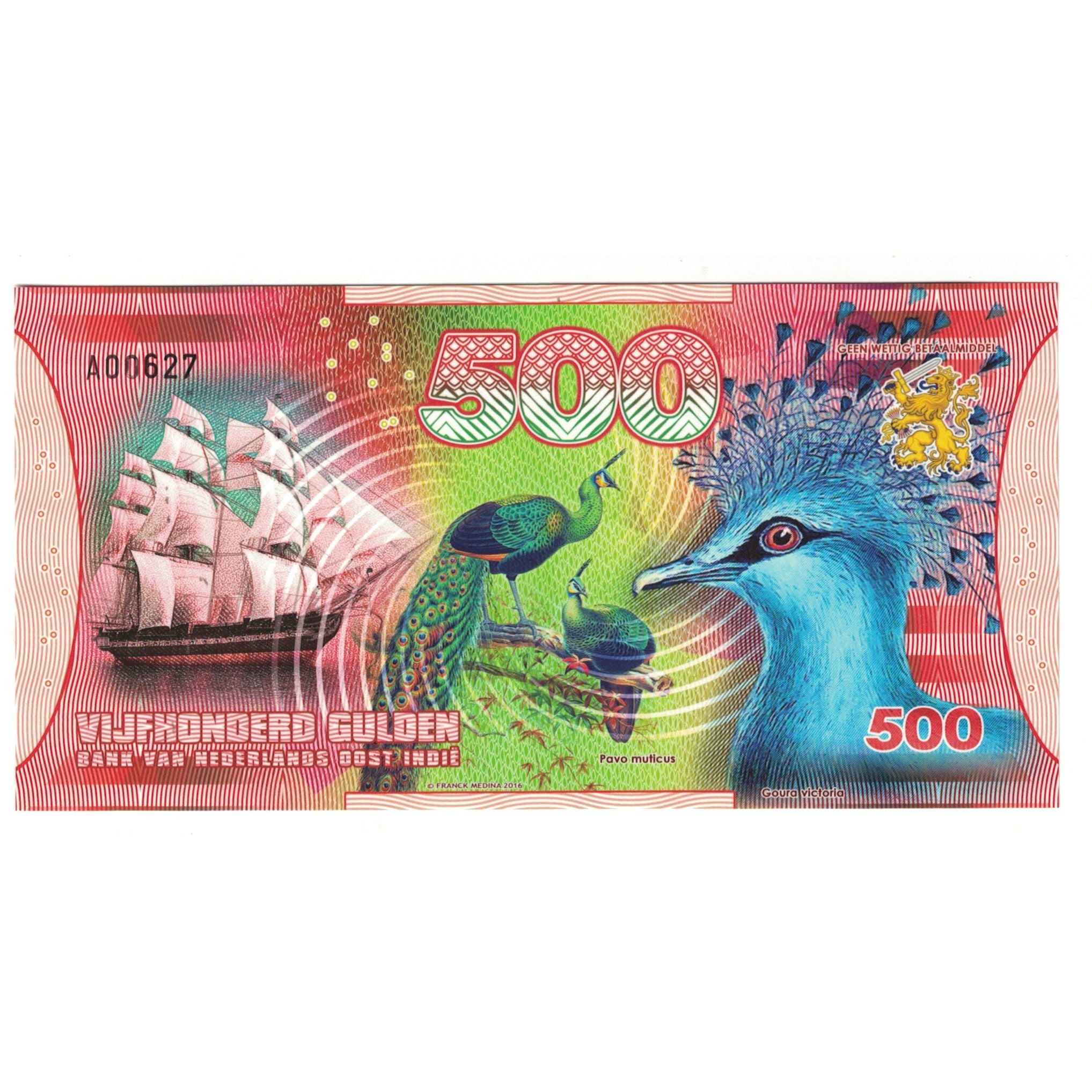 Billet, Pays-Bas, 500 Gulden, 2016, 2016-11-20, OOST INDIES, NEUF