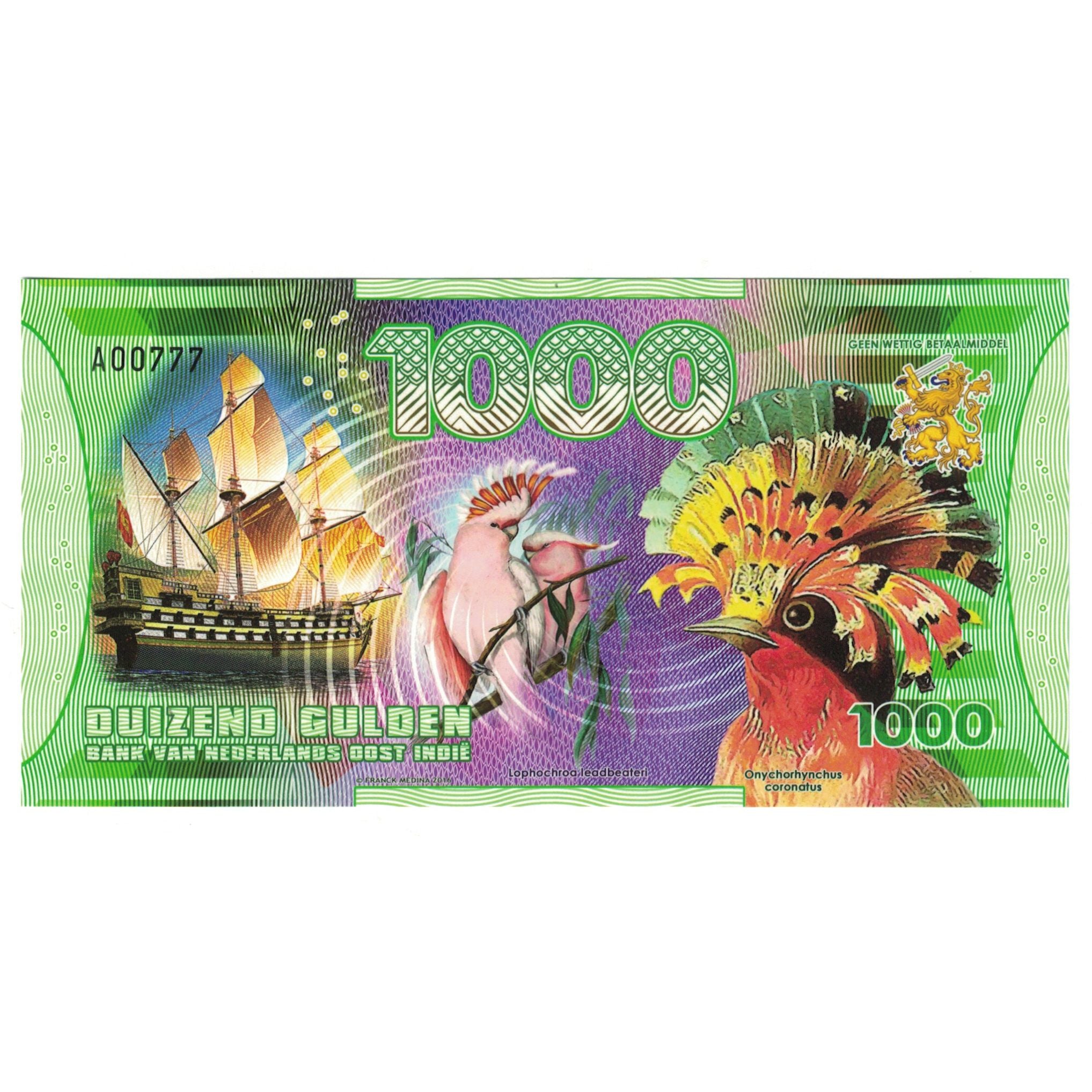 Billet, Pays-Bas, 1000 Gulden, 2016, 2016-12-11, OOST INDIES, NEUF