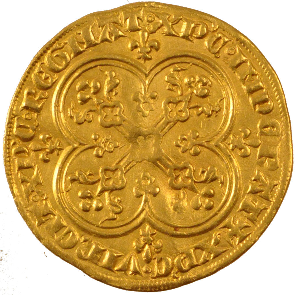 FRANCE, Agnel d'or, 1316, AU(55-58), Gold, Duplessy #237, 4.09