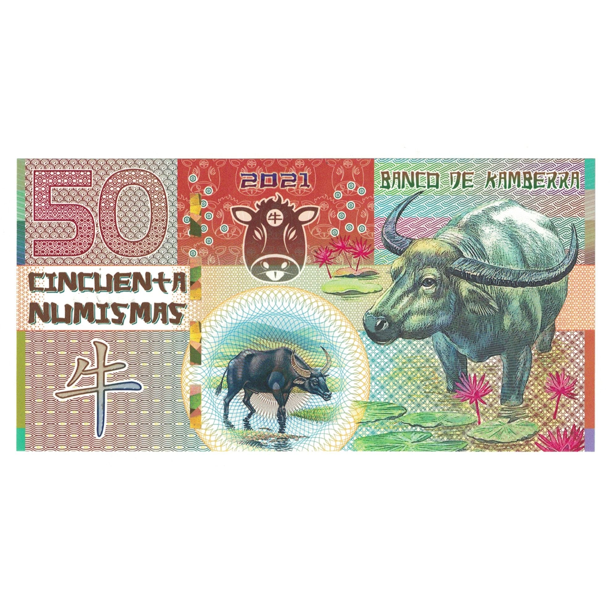 Geldschein, Australien, Tourist Banknote, 2021, 50 NUMISMAS, UNZ