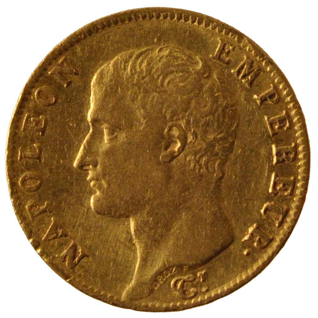 Francia, 20 Francs, 1806, Turin, BB, Oro, Gadoury:1023