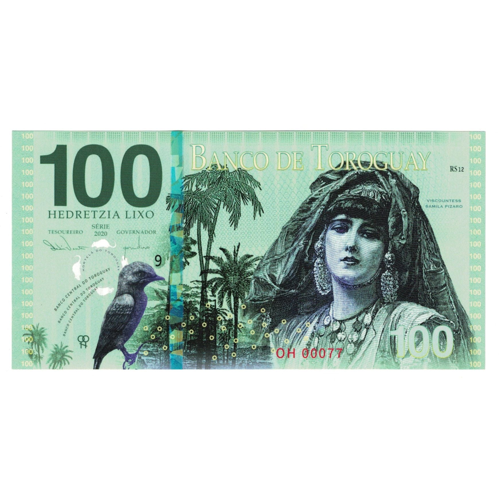 Banknote, Spain, Tourist Banknote, 2020, 100 HEDRETZIA BANCO DE TOROGUAY