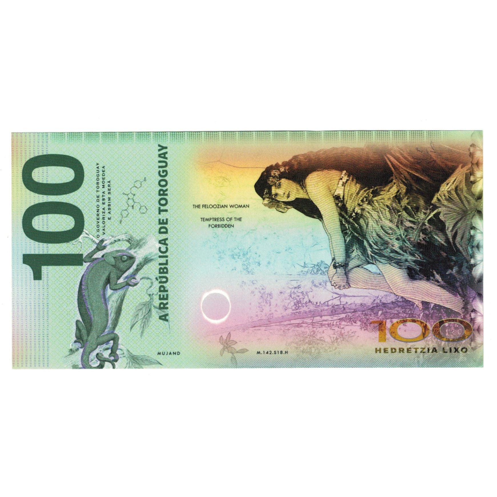 Geldschein, Spanien, Tourist Banknote, 2020, 100 HEDRETZIA BANCO DE TOROGUAY