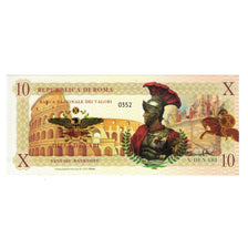 Banknote, Italy, Tourist Banknote, 2018, REPUBBLICA DI ROMA 10 DENARI