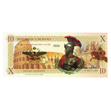 Banknote, Italy, Tourist Banknote, 2018, REPUBBLICA DI ROMA 10 DENARI