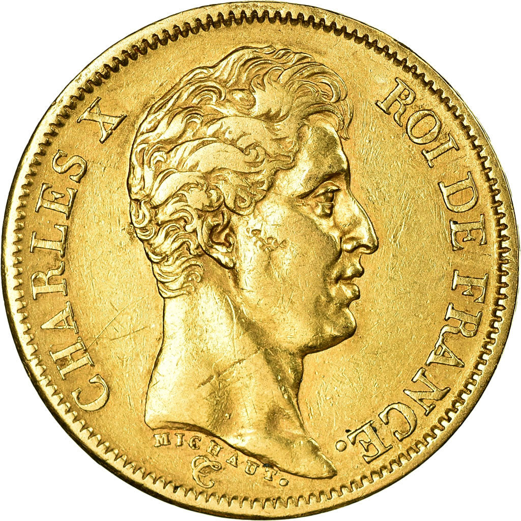 Münze, Frankreich, Charles X, 40 Francs, 1824, Paris, SS, Gold, Gadoury:1105