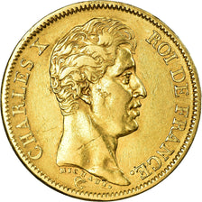 Coin, France, Charles X, 40 Francs, 1824, Paris, EF(40-45), Gold, Gadoury:1105