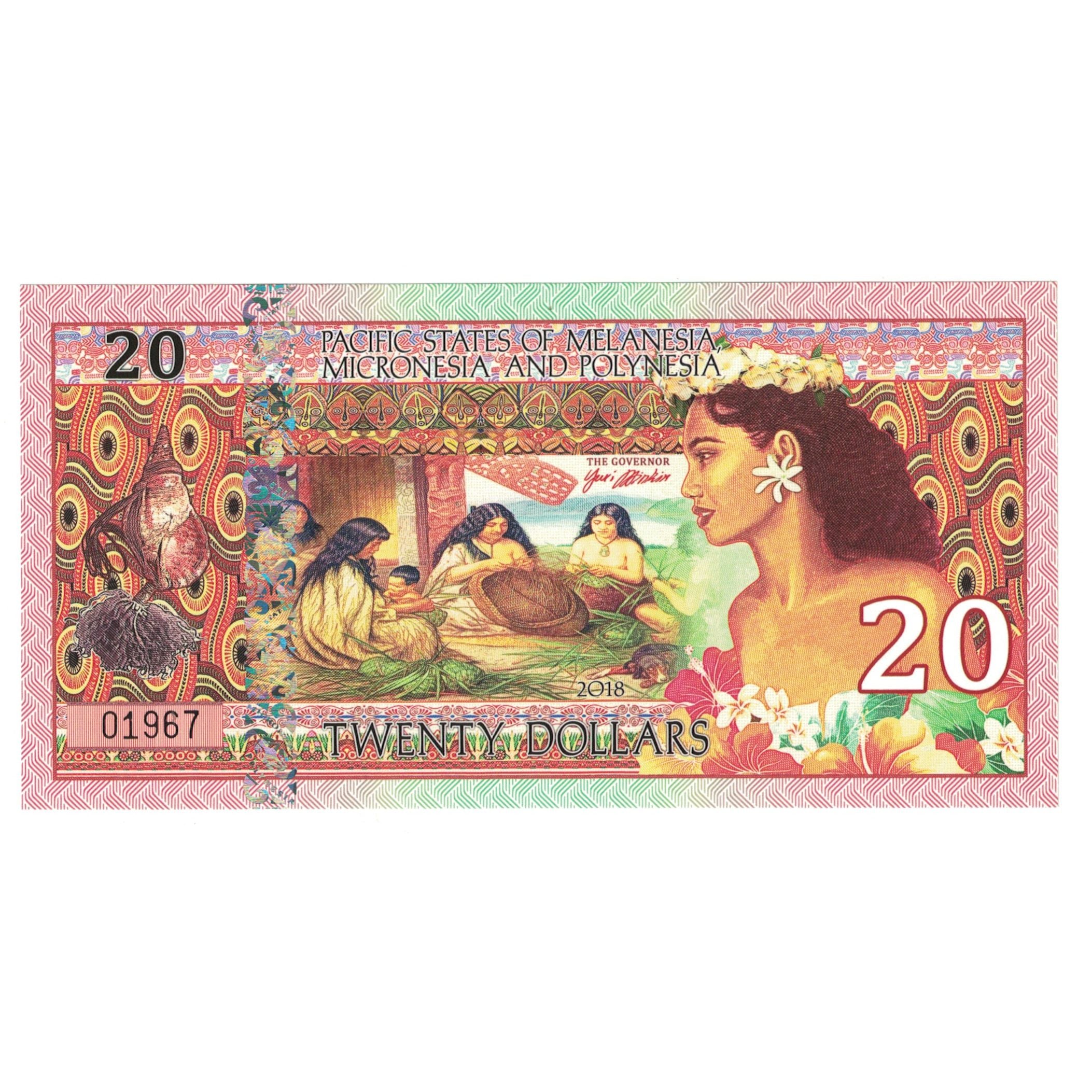 Banknote, United States, 20 Dollars, 2018, PACIFIC STATES OF MELANESIA