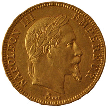 FRANCE, Napoléon III, 100 Francs, 1869, Paris, KM #802.1, AU(50-53), Gold, G...