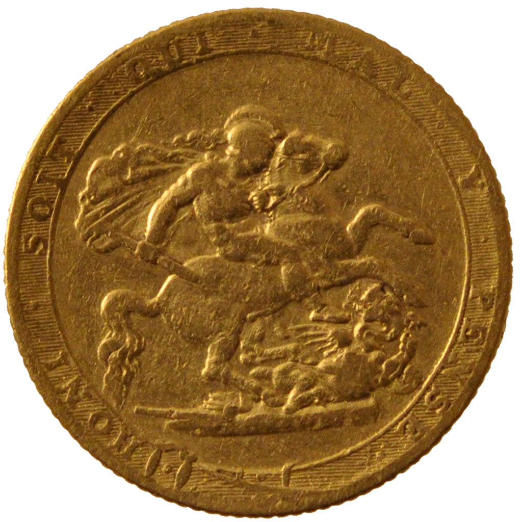 GREAT BRITAIN, Sovereign, 1817, London, KM #674, VF(30-35), Gold, 7.81
