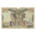 France, 5000 Francs, Terre et Mer, 1951, Q.6810371, B+, Fayette:48.5, KM:131c