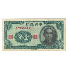 Biljet, China, 1 Chiao = 10 Cents, 1940, KM:226, TTB