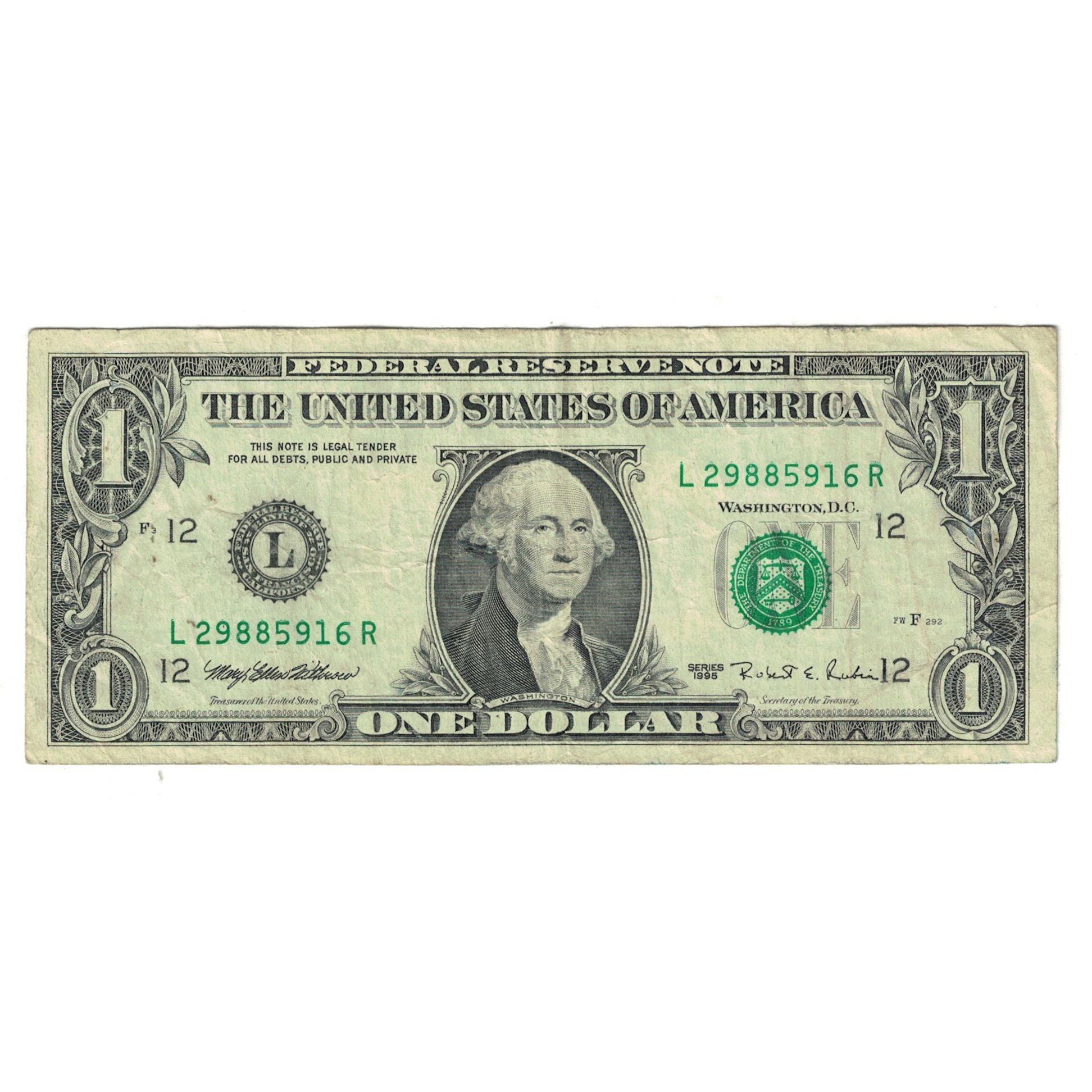 Banknote, United States, One Dollar, 1995, EF(40-45)