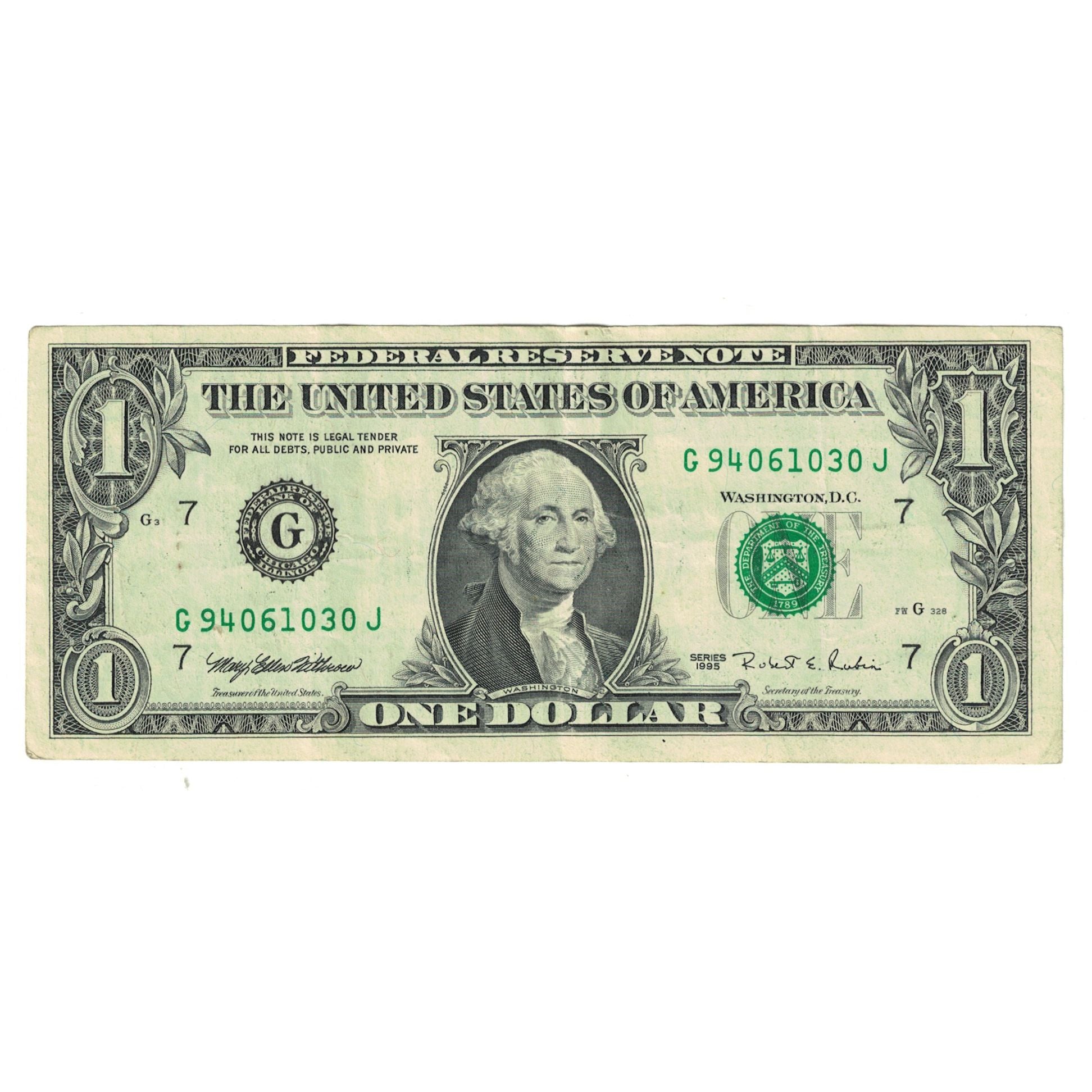 Banconote, Stati Uniti, One Dollar, 1995, BB