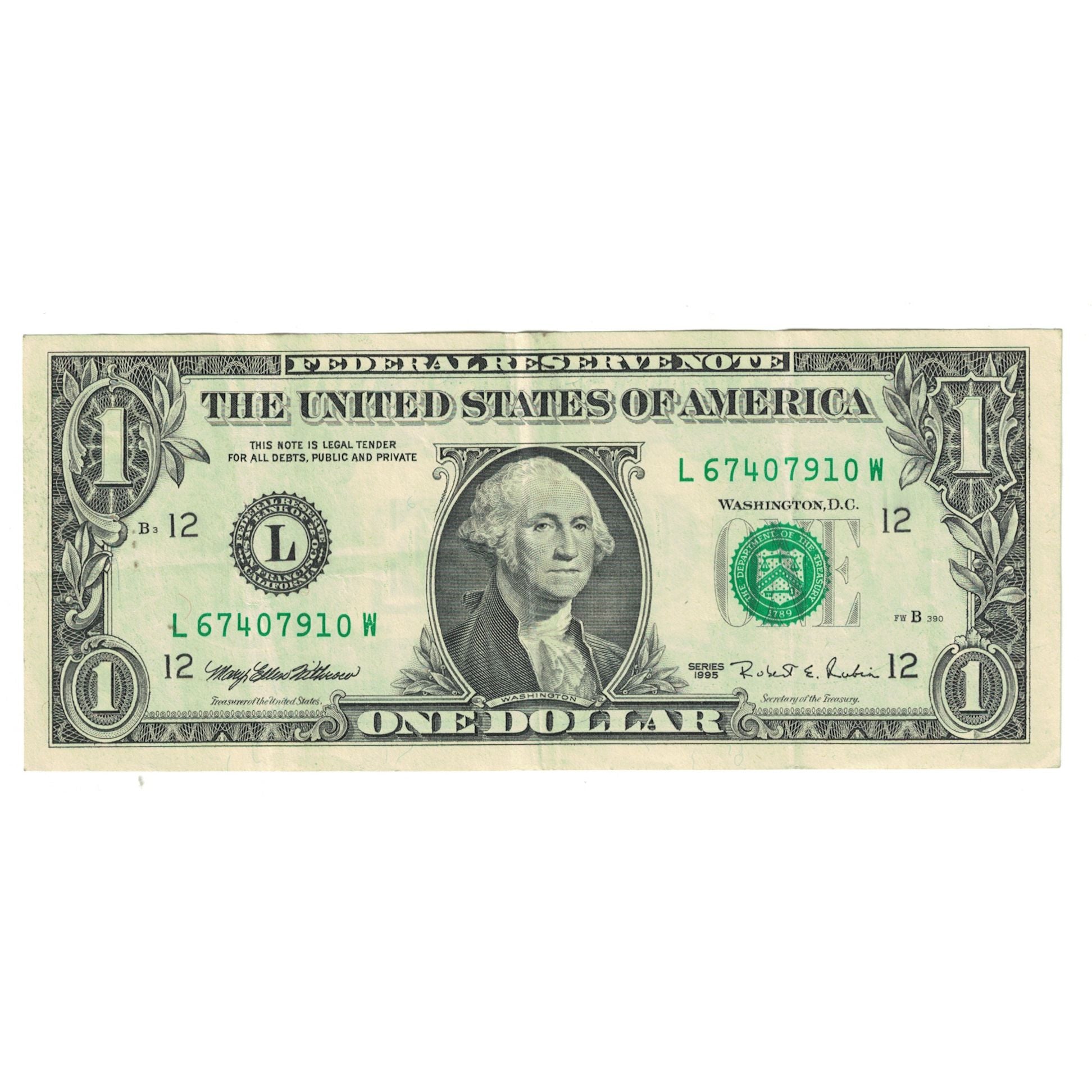 Banknote, United States, One Dollar, 1995, EF(40-45)
