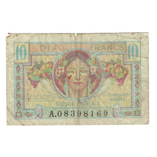 Francia, 10 Francs, 1947 French Treasury, 1947, A.08398169, B, Fayette:VF30.1
