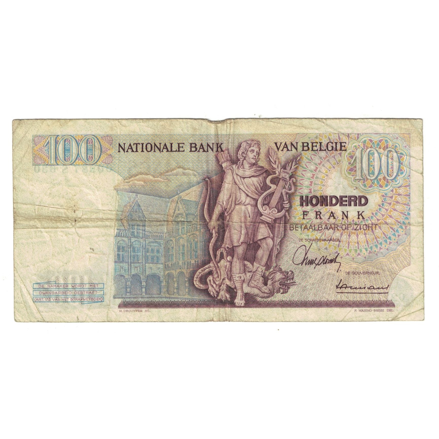 Banknote, Belgium, 100 Francs, 1962, 1962-05-11, KM:134a, VF(20-25)