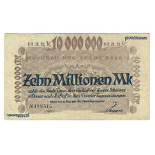 Banknote, Germany, Essen, 10 Millionen Mark, valeur faciale, 1923, 1923-08-15