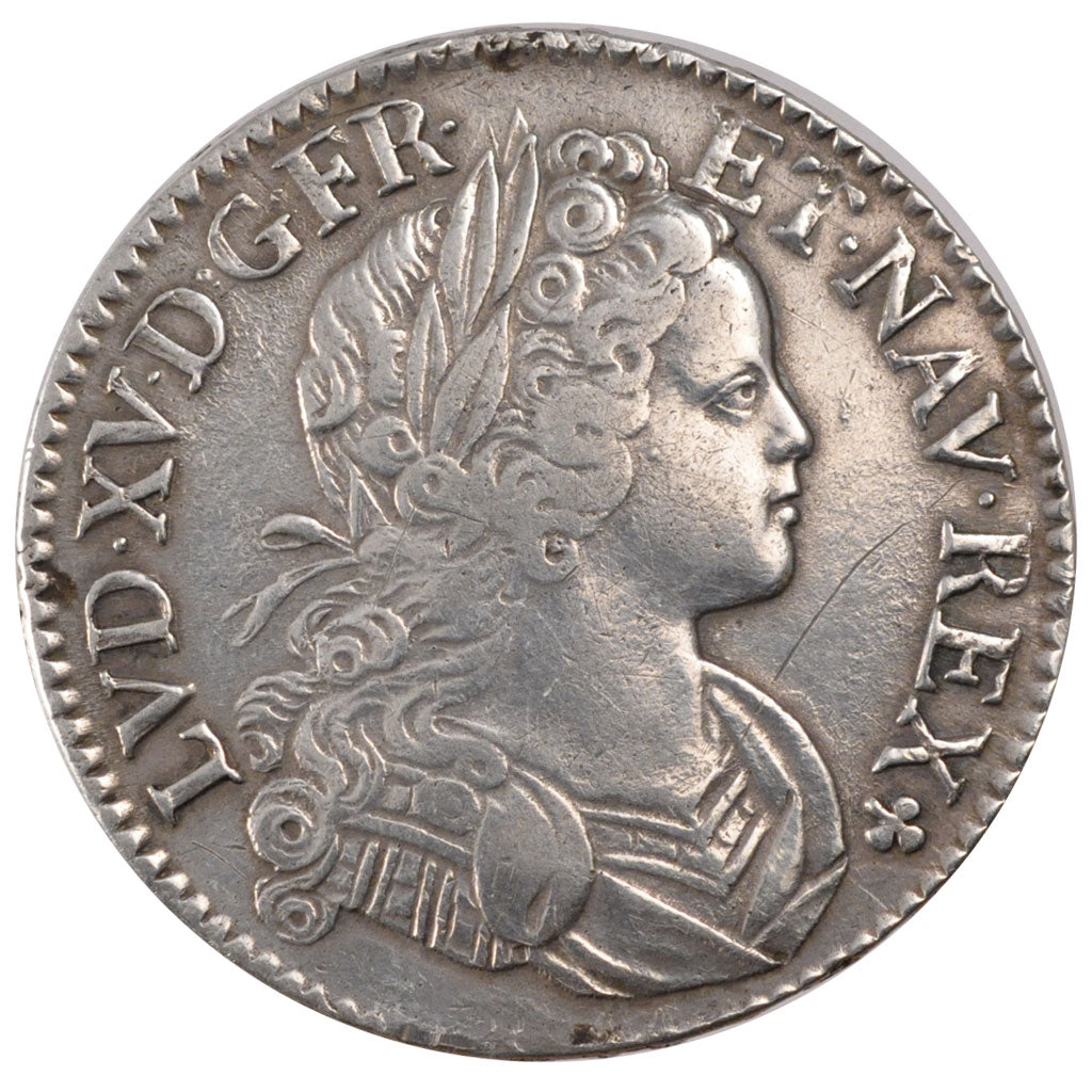 Francia, Louis XV, Écu de France-Navarre, Ecu, 1718, Paris, BB, Argento, Gad...