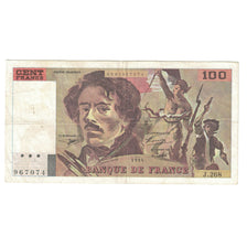 França, 100 Francs, Delacroix, 1994, J.268, EF(40-45), Fayette:69 ter 1b)