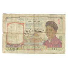 Billet, Indochine française, 1 Piastre, KM:92, TB