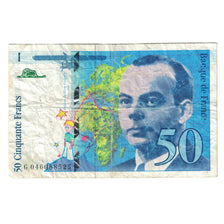 France, 50 Francs, St Exupéry, 1996, G06088525, VF(20-25), Fayette:73.3