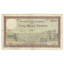 Banknote, Morocco, 5000 Francs, 1949, 1949-02-26, KM:23c, VF(30-35)