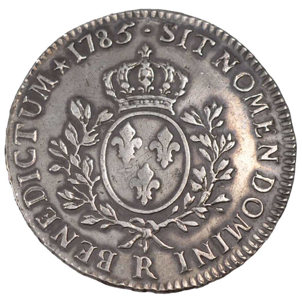 FRANCE, Écu aux branches d'olivier, ECU, 1785, Orl, KM #564.14, VF(30-35), ...